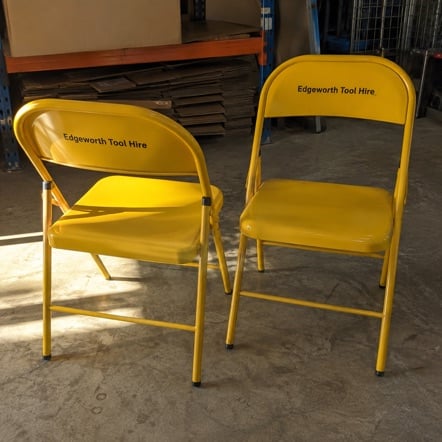 Custom printed folding chairs in bulk