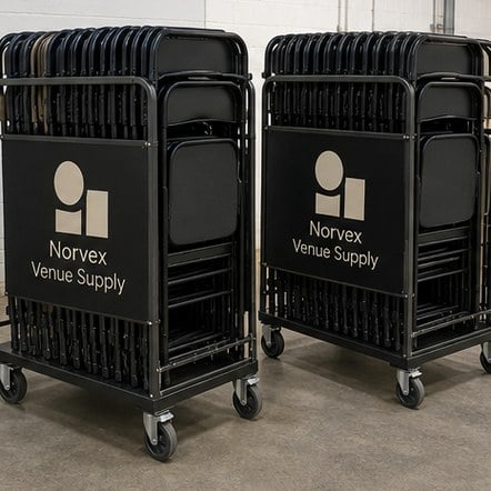 Customized folding chairs for hotels and conference centres
