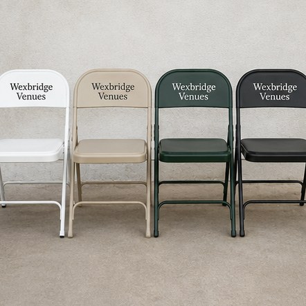 Customized folding chairs for venues and function suites