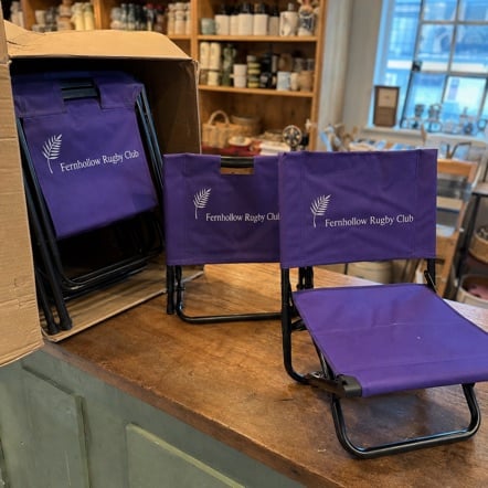 Folding chairs with logo printing