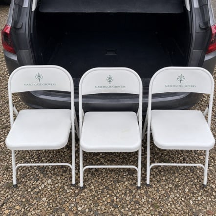 Promotional custom folding chairs with company logo